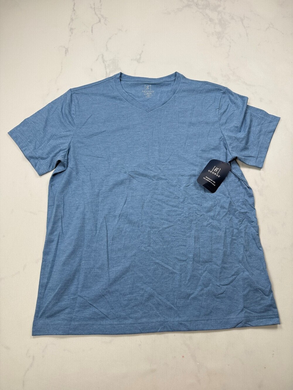 George T Shirt Light Blue Contemporary Everyday Essential - Mens L